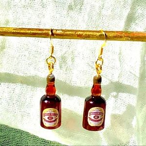 Gold Scotch Bottle Earrings